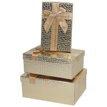 Geschenkbox aus Karton 11030014, 3er-Set