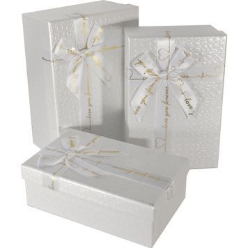 Geschenkbox aus Karton 11030001, 3er-Set