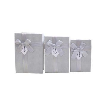 Dekorative Pappschachtel f&uuml;r Geschenke 11034149. Set mit 3 St&uuml;ck.