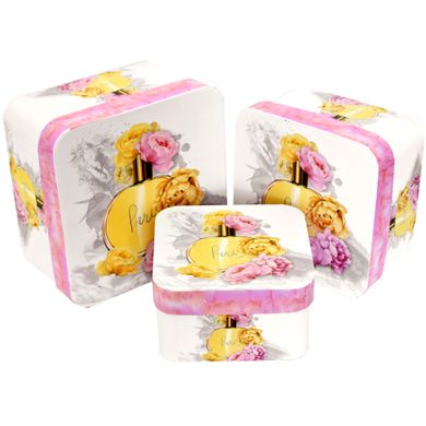 Decorative cardboard gift box 48035260, packing 3 pcs.